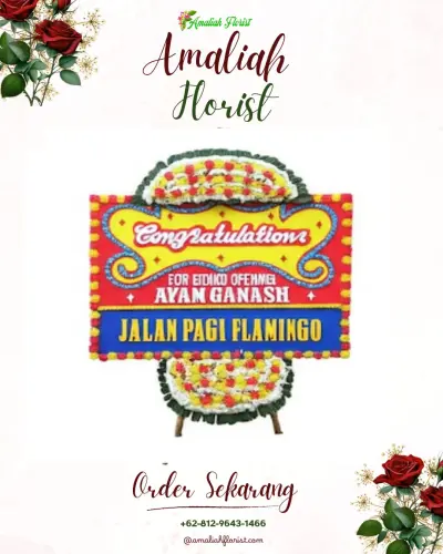 Bunga Papan Congratulation di Parang Layang